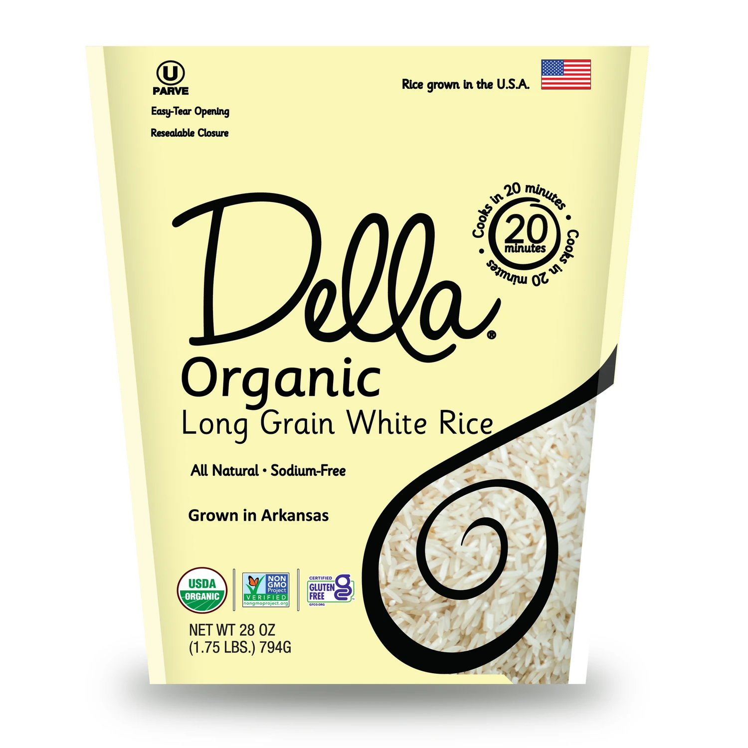 Della™ Organic Long Grain White Rice