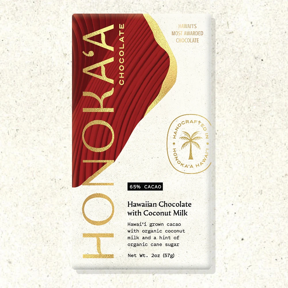 Hawaiian Dark Chocolate with Coconut Milk 65%