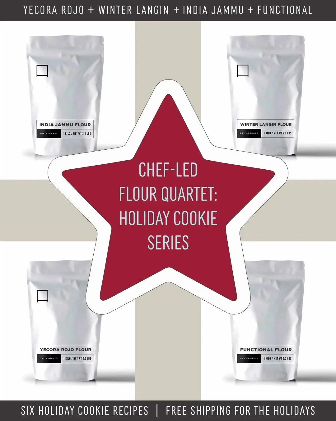 CHEF-LED FLOUR QUARTET: HOLIDAY COOKIE SERIES
